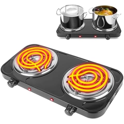 TeqHome 2000W Double Burner Stove Cover