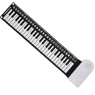 49 Touches Clavier de Piano électrique, Piano Pliant Portable, Clavier électrique USB Rechargeable, Cadeaux pour Enfants Adultes - Les Beatles, Paul McCartney, John Lennon, RIngo Starr, George Harrison