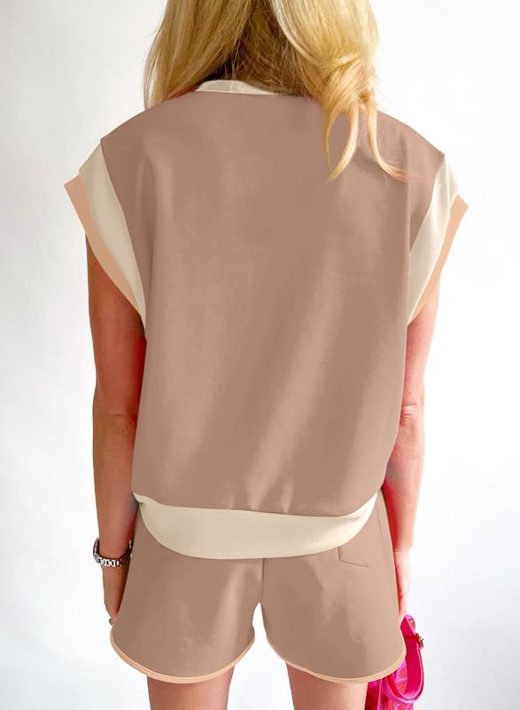 SHEWIN Women Color Blocking Two Piece Set Business Work Casual Airport Outfits 2026 - Image 3