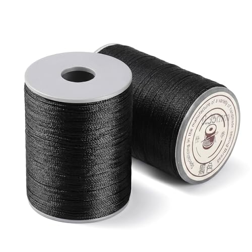 Hilo para coser poliéster beige 2 rollos 160 m miniatura 1
