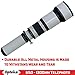 Opteka 650-1300mm (with 2X- 1300-2600mm) Telephoto Zoom Lens for Nikon D5, D4, D850, D810, D800, D750, D610, D600, D7500, D7200, D7100, D5600, D5500, D5300, D5200, D3400 and D3300 Digital SLR Cameras
