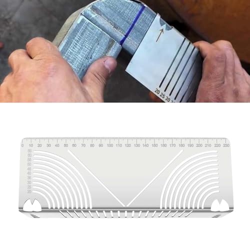 Winkel und Bogenmarkierungswerkzeug, Präzisions-Flexwinkel- und Bogenmarkierungswerkzeug Verstellbar Doppelzweck-Anreißer quadratisches Stahlrohrbiege-Markierungswerkzeug