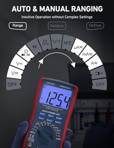 Astroai ASIMT5000A-JP1 Digital Multimeter And Analyzer Trms 6000 Counts Volt Meter Ohmmeter Auto-Ranging Tester thumb #3