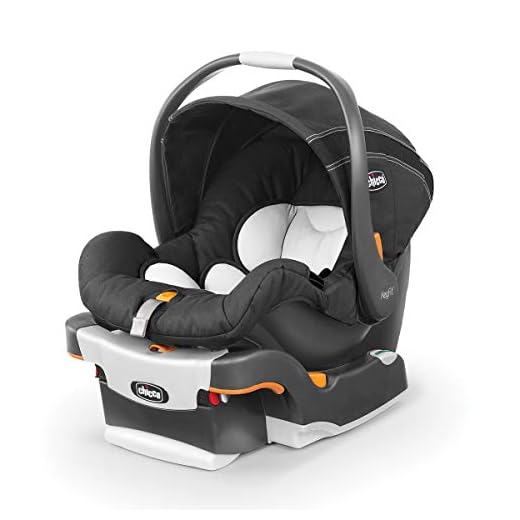 Chicco KeyFit Infant Car Seat and Base | Rear-Facing Seat for Infants 4- 22 lbs. | Includes Infant Head and Body Support | Compatible with Chicco Strollers | Baby Travel Gear