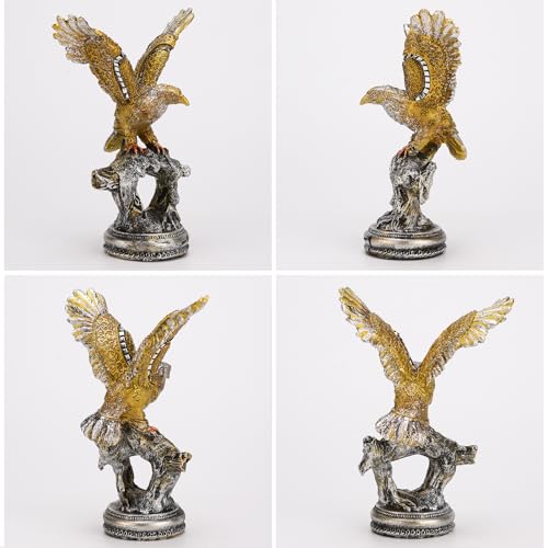 Estatua Águila Calva en Rama Resina 7.7 in miniatura 4