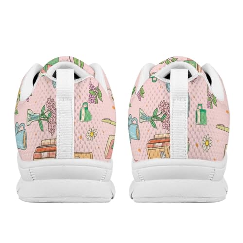 SYtrade Tennis Shoes Women Lace Up Athletic Sneakers White Sole2