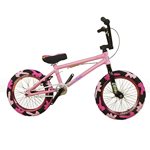 HJUGHPN Bikes - Bicicleta BMX de 16 pulgadas de aluminio rosa