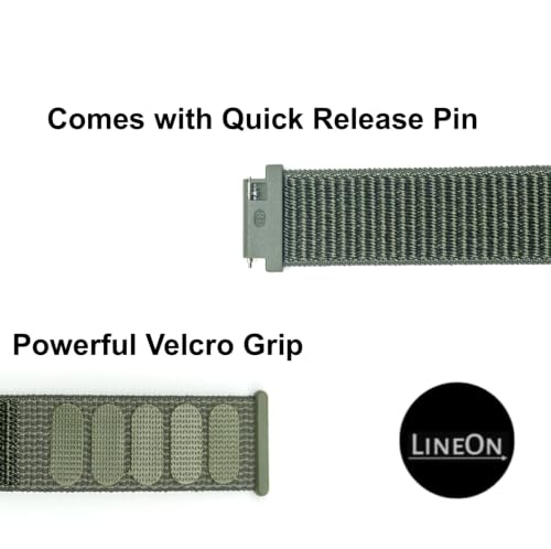 Image of Lineon 18mm Woven Nylon Velcro Breathable Watch strap Cut Pattern Specially Compatible With CASIO Royale ae1200, DW-291H, F-91W, F91W, AE-1400wh, A168WA, SGW-300, W-218H, AE-1000w, A158wa kailash with Tool