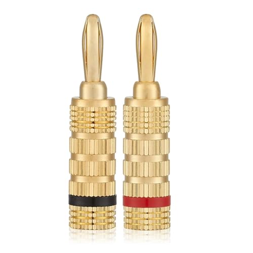 Cine en casa sin ruidos usando Unifizz conector de altavoz chapado en oro 24k