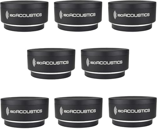 IsoAcoustics Iso-Puck Series Acoustic Isolators (Iso-Puck, 20 lbs max/Unit, 8-Pack)