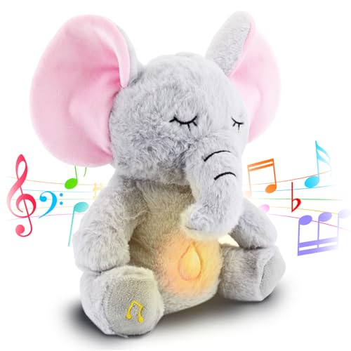 Lucakuins Baby Sound Machine Breathing Otter Sleep Buddy Plush Ot...