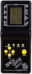 Super Mini Game Jogo 9999 em 1 Portátil A Pilha Estilo Retrô Anos 80 Nostálgico Cor Preto, Amarelo, Azul, Verde, Vermelho E Rosa Com Tetris, Frogger, Cobrinha, Corrida LINHA PREMIUM SYANG (PRETO)