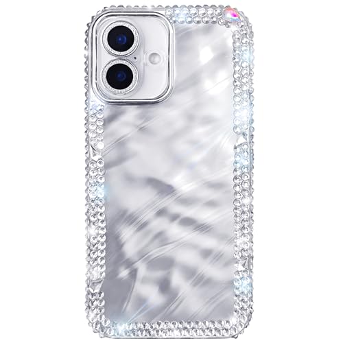 Coque iPhone 16 Plus paillettes strass protection caméra coque rigide brillante de luxe