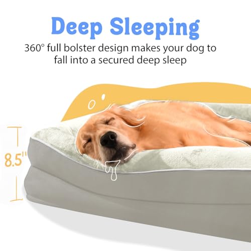 Image of Chez Paw Jumbo Orthopedic Waterproof Dog Bed Pet Sofa for Giant Dogs
