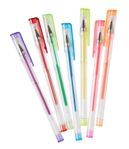 Smiggle Rollerball Gel Pens x7 Pack Scented Multicoloured Neon, Neon Multicolour - Image 3