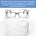 Queekay 20 Pack Safety Glasses over Eyeglasses Anti Dust Impact Scratch Safety Goggles for Men Women Nurses Workers Architect Lab