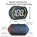 Universal GPS Speedometer HUD for Cars - 2025 New Head Up Display with MPH/KMH, Overspeed Alarm, Fatigue Alert, Large LED Font, Plug & Play USB, Auto Brightness - Fits All Vehicles (Green)