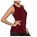 Sport Tank Tops Oberteile Damen Yoga Tanktops Damen Racerback Lauftop Ärmelloses Sportshirt Kleidung Sport Weste Atmungsaktive Vest Fitness Running Shirt Sportshirt Damen Kurzarm
