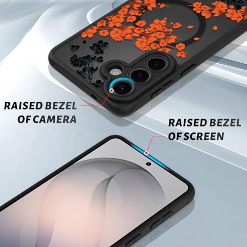 OOK Phone Case Fit for Samsung Galaxy S26 Plus 6.7 Inch, Orange Flowers by OOK - Used condition - Image 3