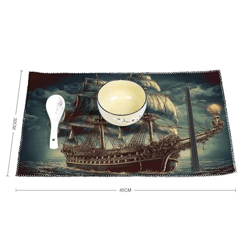 Sets de table pirate pour repas de fête et décoration de table de mariage