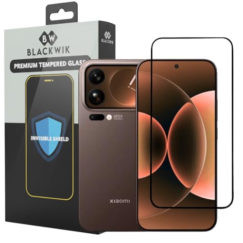 Image of Blackwik Premium Tempered Glass Screen Protector for Xiaomi 17 Pro Max with Edge-To-Edge Protector Coverage | Easy Installation Kit (Black)