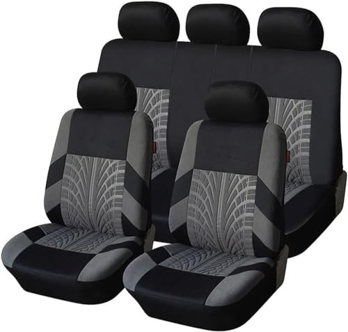 YoQIK Auto Ensembles Housses Siège pour Dacia Sandero Stepway 3.Gen 2.Gen 2012-2016 2017-2022 2023 2024 2025,Avant Arrière Coussins Couvre Respirant...