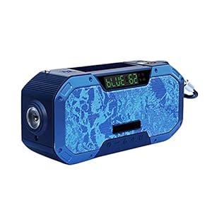 Multifunctionele radio, noodradio voor buiten, 5000 mah batterij met grote capaciteit, AM/FM-apparatuur, geschikt voor buiten overleven en familie-noodgevallen,Blue