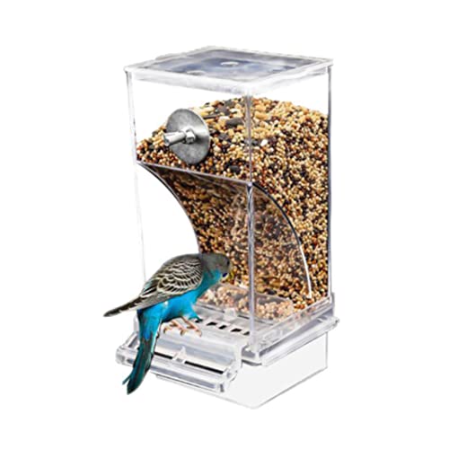 Distributeur de graines pour cage à oiseaux propre et sans désordre