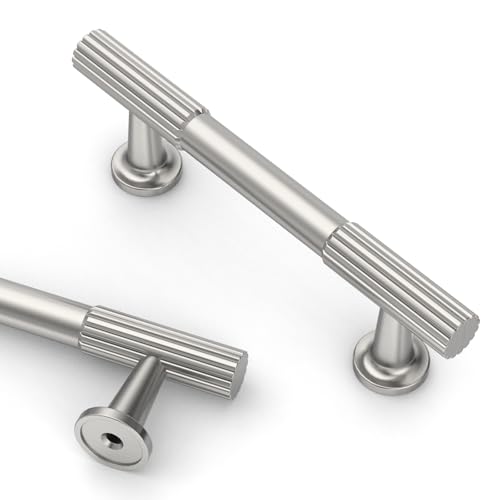 Asidrama 10 Pack 3 inch Brushed Satin Nickel Kitchen Cabinet Handles