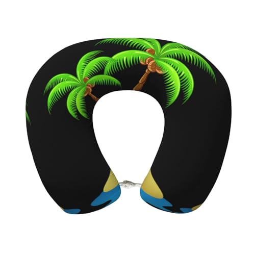 Almohada de poliéster para cuello tamaño único negra