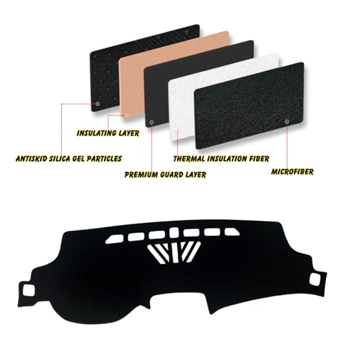INUBOXES Dashboard Dash Board Cover Mat Pad Carpet Non-Slip Custom Compatible with Cadillac CTS 2008-2013 Protector Sunshield (2008-2013) by INUBOXES - Image 4