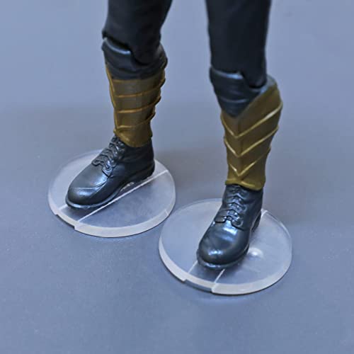 Image of 6inch Action Figure Display Stand with Peg, Clear Figuras Toy Organizer Support Stands Base Holder Accessories, Round, 28Pack