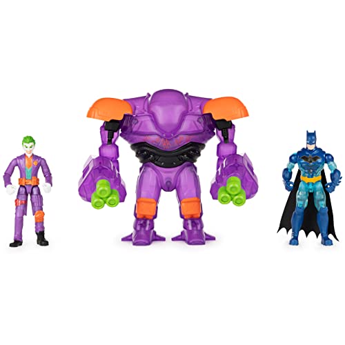 DC Comics Batman Coffret figurine articulée de 10 cm The Joker contre Batman avec armure technologique transformable exclusivité Walmart Neuf - vue 4