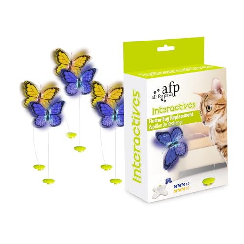 ALL FOR PAWS Lot de 6 Jouets interactifs pour Chat et Papillon - Jouet de...
