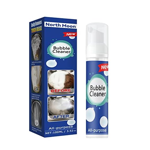 WKHOEOYV Bubble Cleaner Foaming Heavy Oil Stain Cleaner, All Purpose Bubble Cleaner Kitchen Deep Cleaning Spray, All-purpose Rinse-free Cleaning Spray, Stubborn Grease & Grime Remover 1P