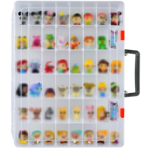 Xuerdon Clear Toy Display Case for Disney Doorables Mini Figures Box Only