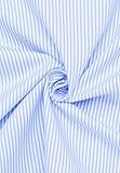 eterna Langarm Hemd Comfort FIT Twill gestreift, Hellblau/Weiss, W43 Langarm - 5