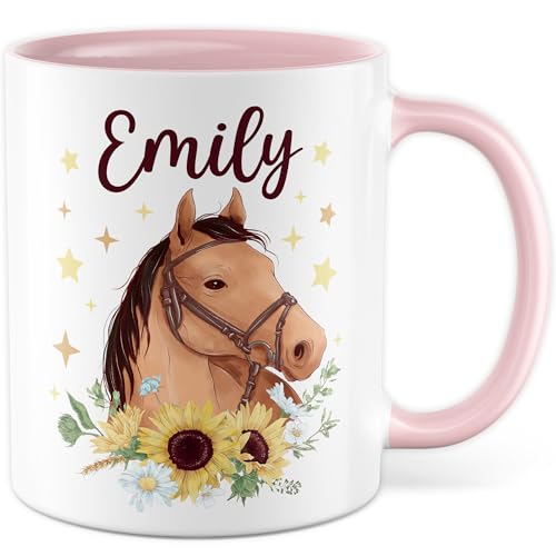 Samunshi „Ich Mag Pferde“ Tasse – 300 Ml, Spülmaschinenfest, Voll Bedruckt, Lustiges Geschenk