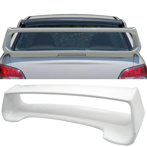 Fit 2002-2007 Subaru Impreza WRX Sedan Trunk Spoiler STI Style Painted #01G | IKON MOTORSPORTS with 3rd Brake LED Light Paint #01G Platinum Silver Metallic ABS Plastic Rear Trunk Lid Spoiler  product thumbnail 19