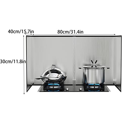 Plaque de cuisson pliable en acier inoxydable durable contre les graisses - 8