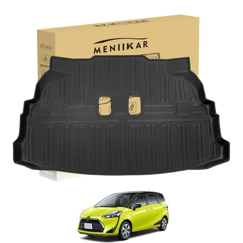 MENIIKAR トヨタ シエンタ 170系用のラゲッジマット 6/7人乗り専用 。3Dカーマットが防水・防滑・防汚でTPE素材製。トヨタ NHP17型 NSP17型 NCP17型 2015-2022年 、6/7人乗りに最適化されたカスタム設計。… (トラ