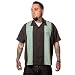 Steady Clothing Chemise de bowling vintage – The Shake Down Retro Bowling - Noir - Medium