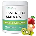 Essential Amino Acids Powder, Full Spectrum EAA & BCAA Drink for Muscle Recovery, Apple & Kiwi Flavour, 60 Servings, High Strength Intra Workout Supplement, UK Made - Love Life Supplements