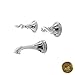 Newport Brass 3-985/01 Amisa Double Handle Tub Faucet Trim with Metal Lever Handles, Forever Brass