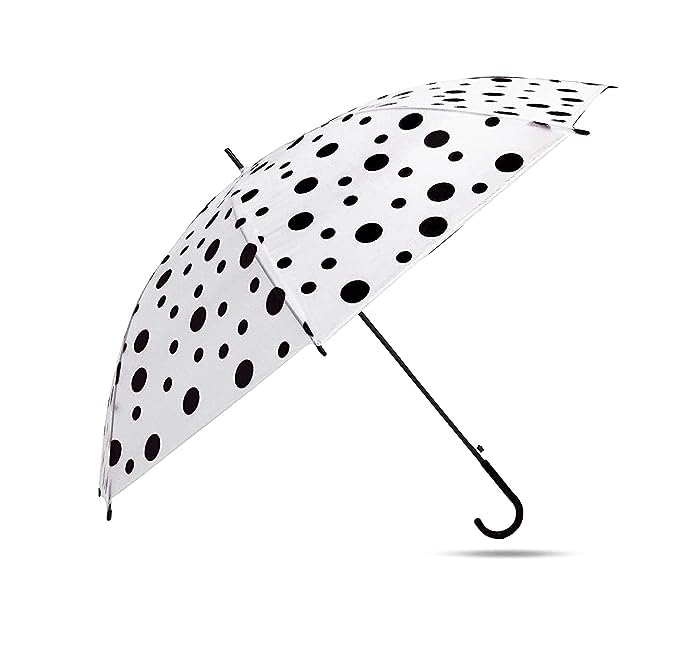 QUENT Polka Dots Umbrella For Rain And Sun Protection (Multicolor)