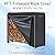 King Mills 4FT Heavy-Duty Firewood Rack Cover - Waterproof Log Holder Cover for Outdoor Wood Storage, UV Protection Tarp, Woodpile Rack for Yard & Patio, 600D Durable Fabric material good for Winter.