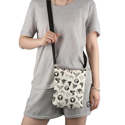 G2TUP Tornado Lover Gift Indoor Tornado Design Crossbody Bag Storm Chaser Travel Bag Storm Lover Gift4