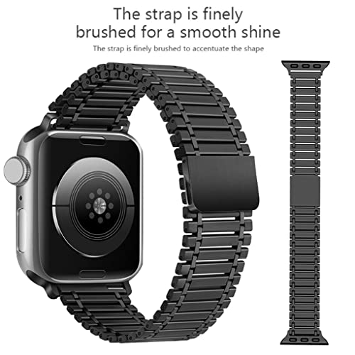 Image of Zitel Stainless Steel Bands Compatible with Apple Watch Ultra 2 / Ultra Metal Straps 49mm 45mm 44mm Series 11 | 10 | 9 | 8 | 7 | 6 | 5 | 4 | 3 | 2 | 1 | SE3 | SE2 | SE