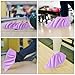 GANAZONO Bowling Shoe Covers for Women 2 Pairs Reusable Indoor Anti-Slip Foot Protectors with Elastic Band Lightweight Lint Material Compact Design for Bowling Practice
