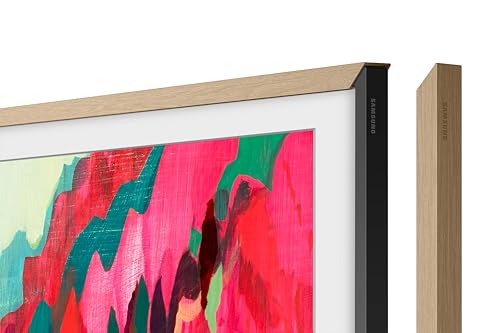 Image of Samsung 75 inch The Frame Pro 4K Neo QLED Smart TV (2025) with Modern Teak Customizable Bezel & Music Frame Smart Speaker with Dolby Atmos